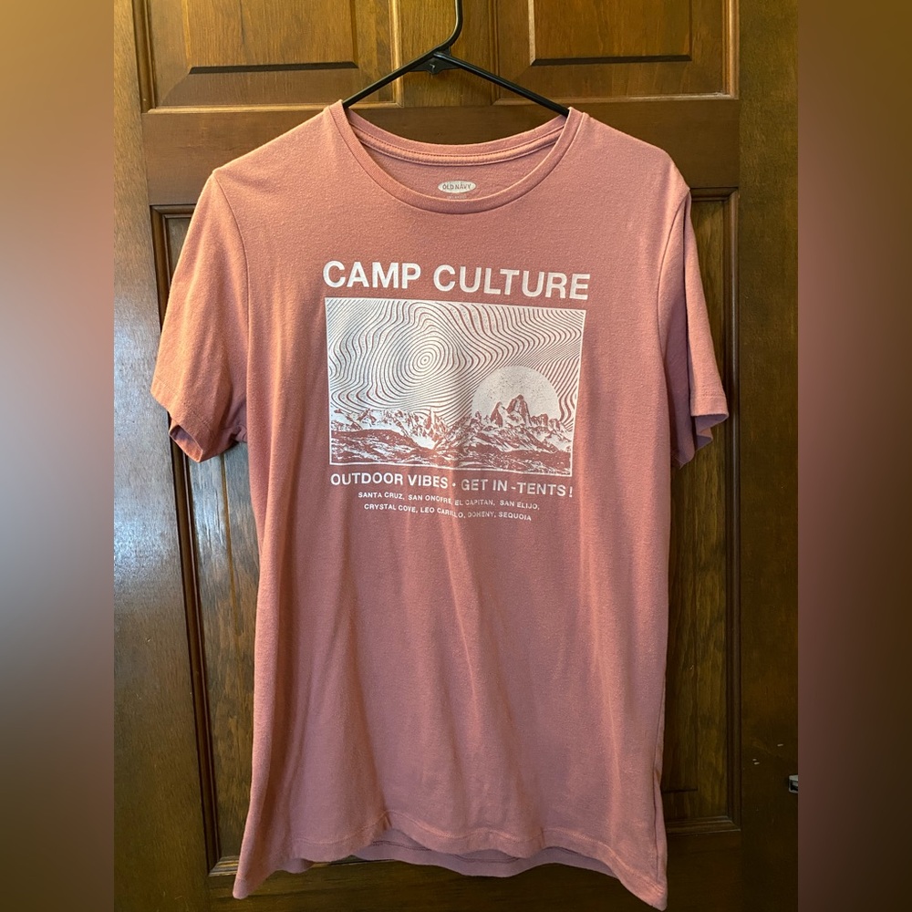 Old Navy Camp Culture Graphic Tee - Dusty Pink